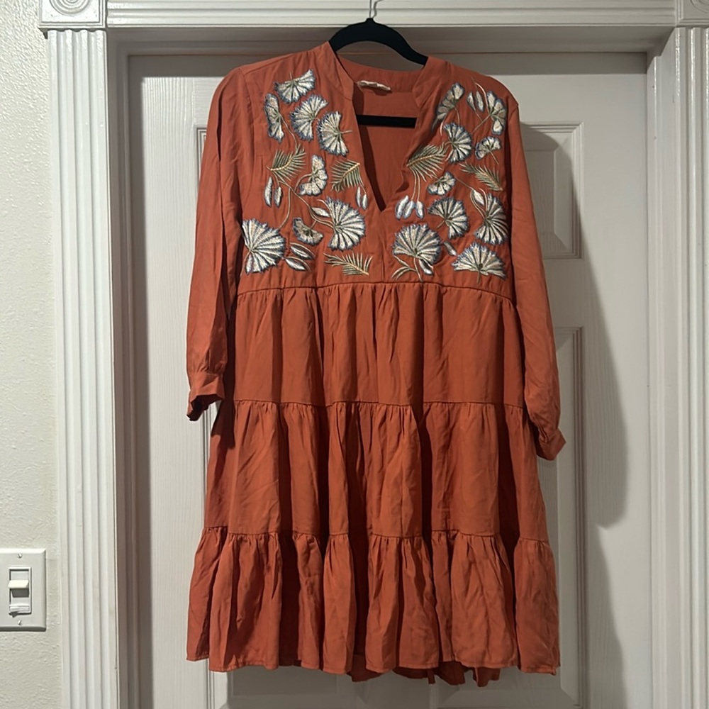 Entro peach dress medium